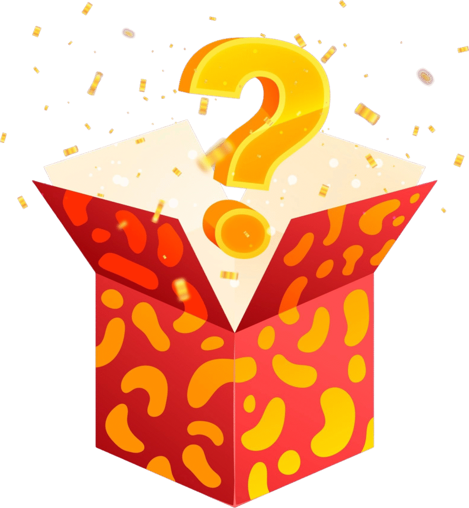 Mystery reading box illustration
